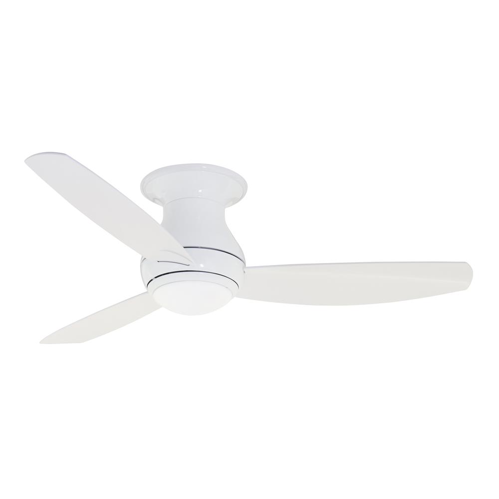 Emerson CF152LWW 52" Curva Sky LED Outdoor Ceiling Fan with All-weather Appliance White blade finish